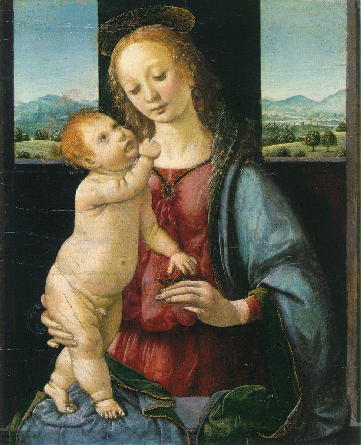 Leonardo da Vinci Madonna and Child with a Pomegranate